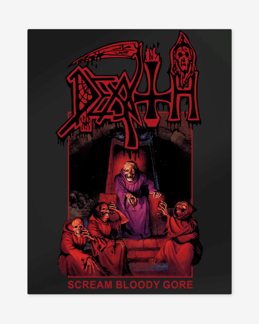 Print metalico Death Scream Bloody Gore v2