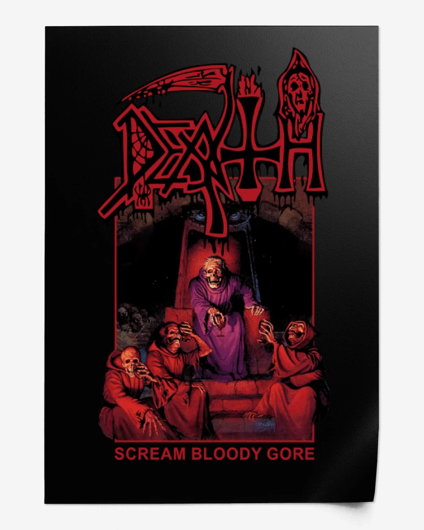 Print Death Scream Bloody Gore v2