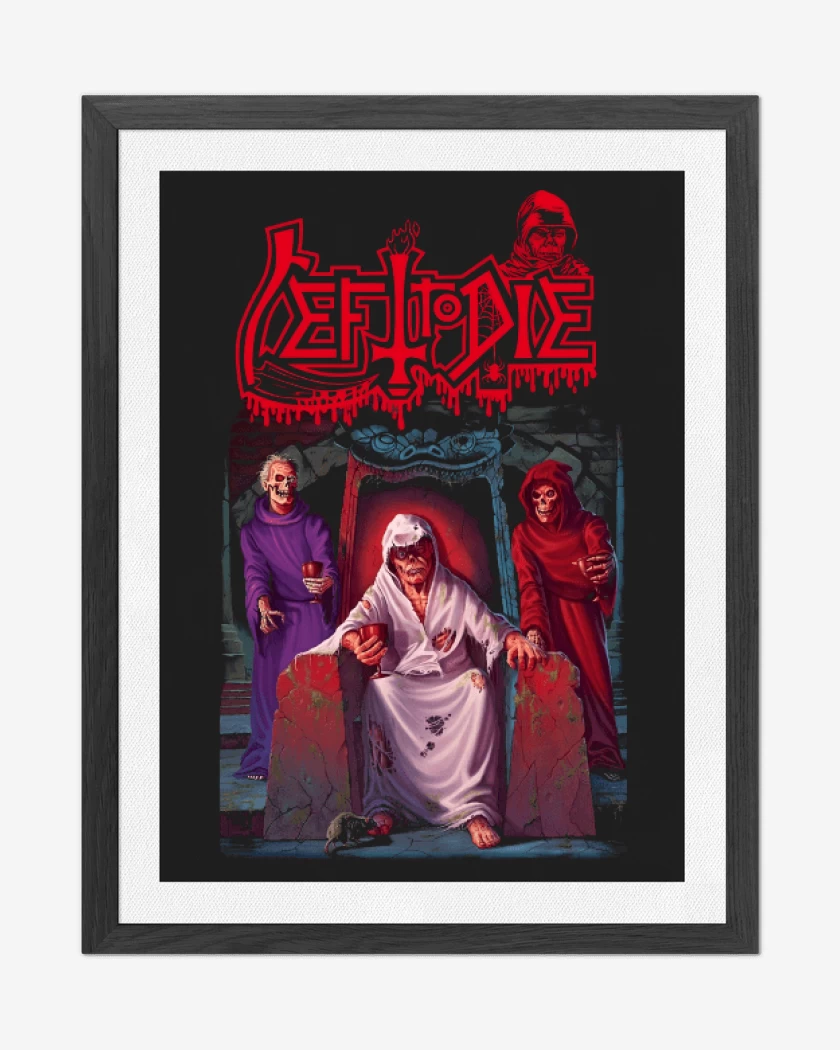 Cuadro decorativo Left to Die Scream Bloody Gore