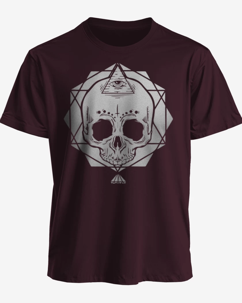 Polera White Skull