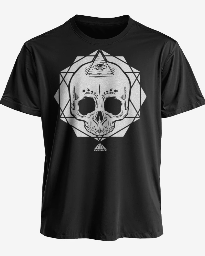Polera premium Negro de White Skull