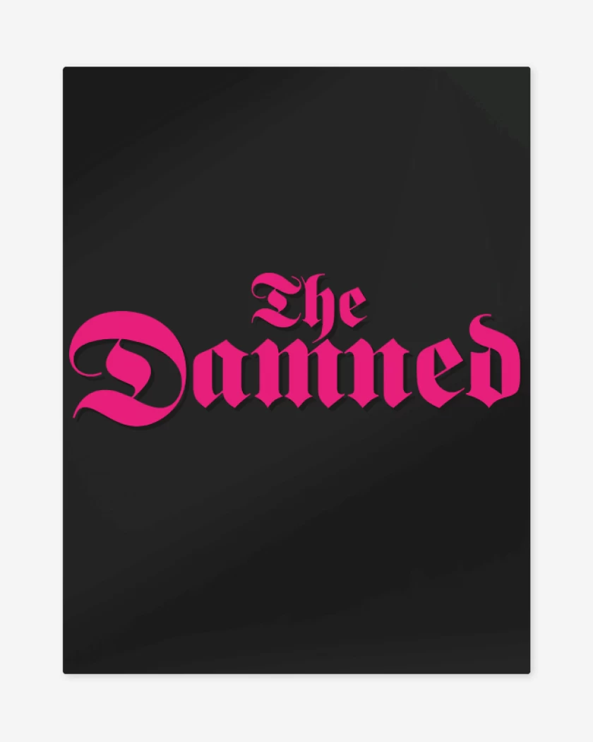 Print metalico The Damned Logo