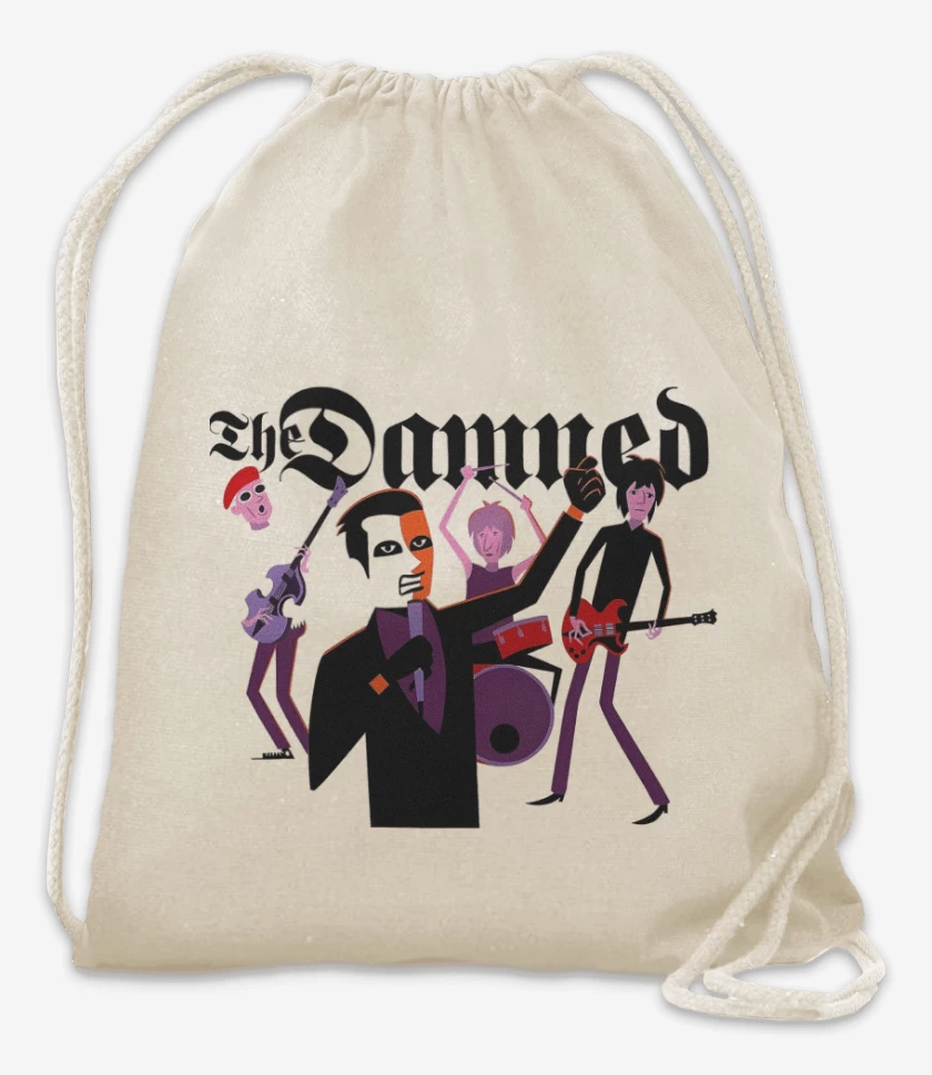 Mochila Blanco de The Damned Cartoon