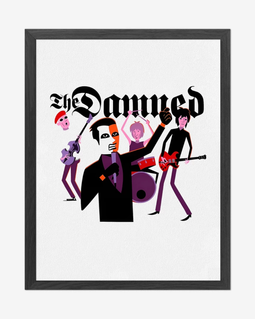 Cuadro decorativo The Damned Cartoon
