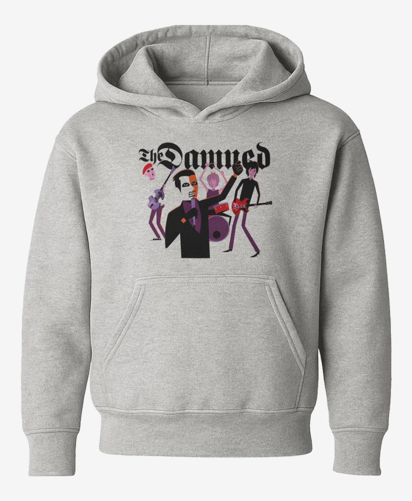 Poleron de niño Gris Melange de The Damned Cartoon