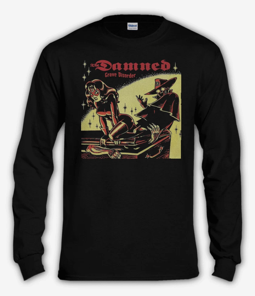 Polera manga larga Negro de The Damned Grave Disorder