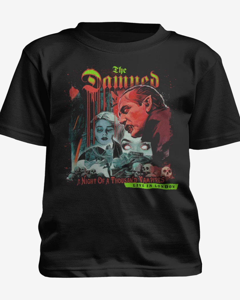 Polera de niño Negro de The Damned A Night of 