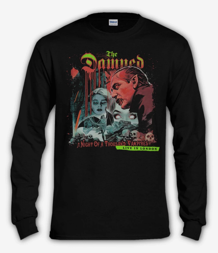 Polera manga larga Negro de The Damned A Night of 