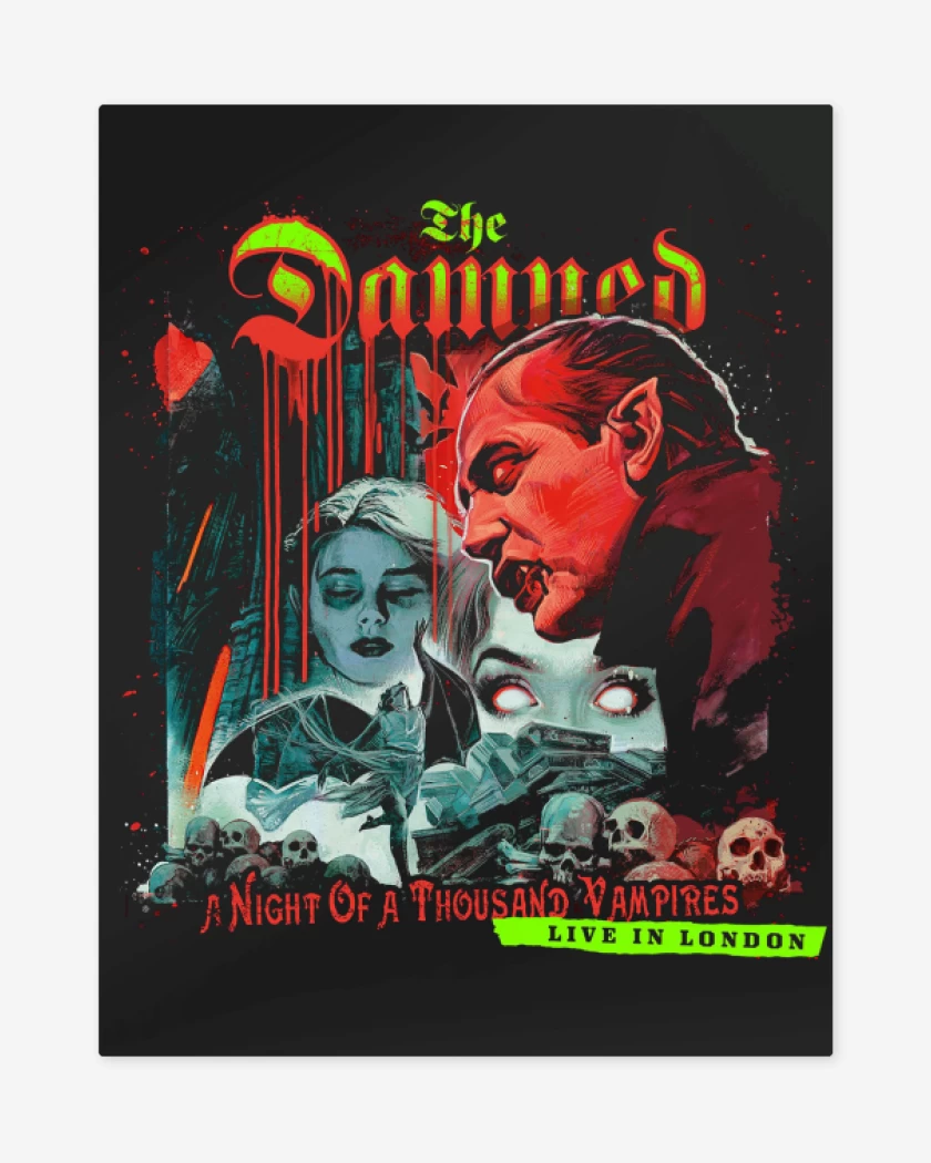 Print metalico The Damned A Night of 