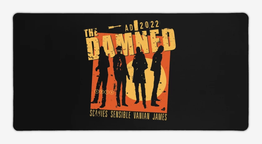 Mouse pad Gamer Negro de The Damned AD 2022