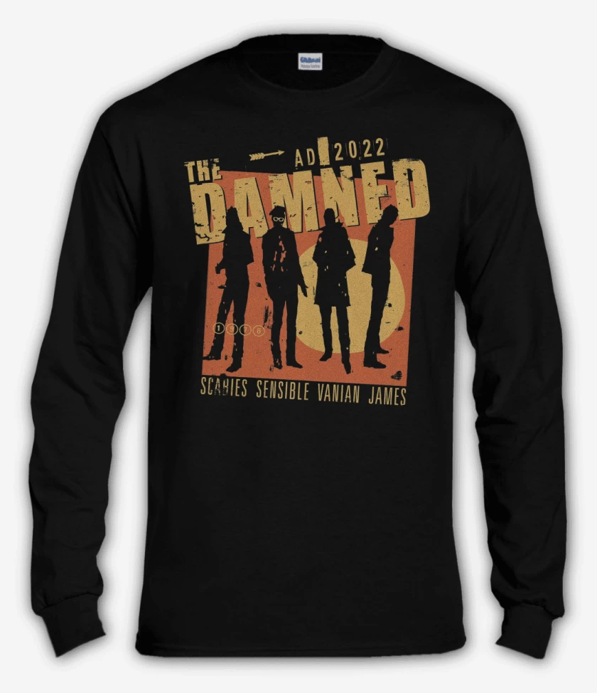 Polera manga larga Negro de The Damned AD 2022