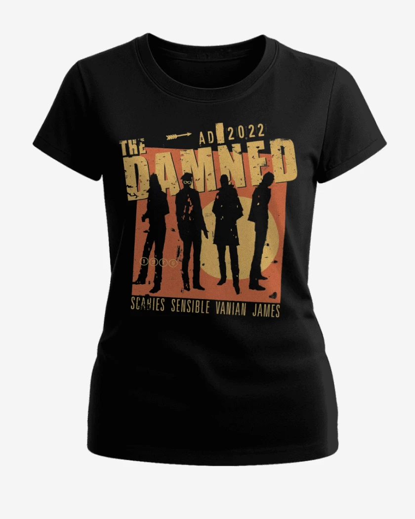 Polera de Mujer Negro de The Damned AD 2022