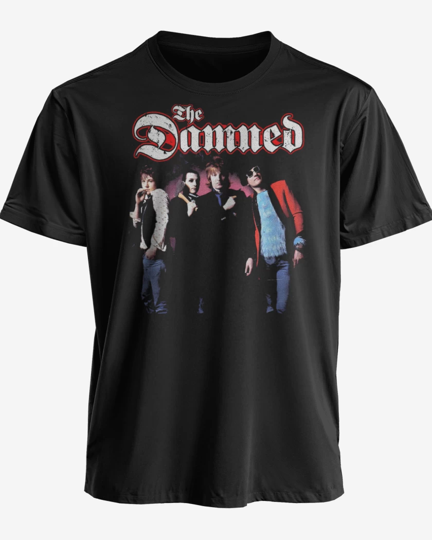 Polera premium Negro de The Damned Band
