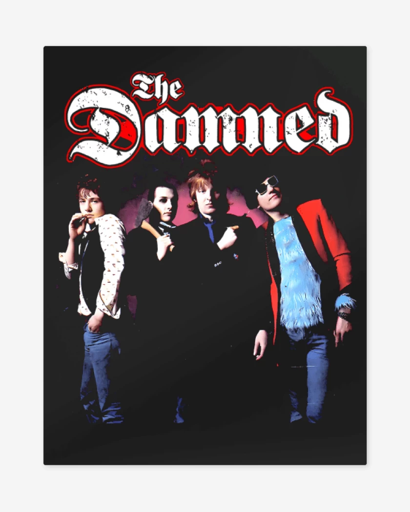 Print metalico The Damned Band