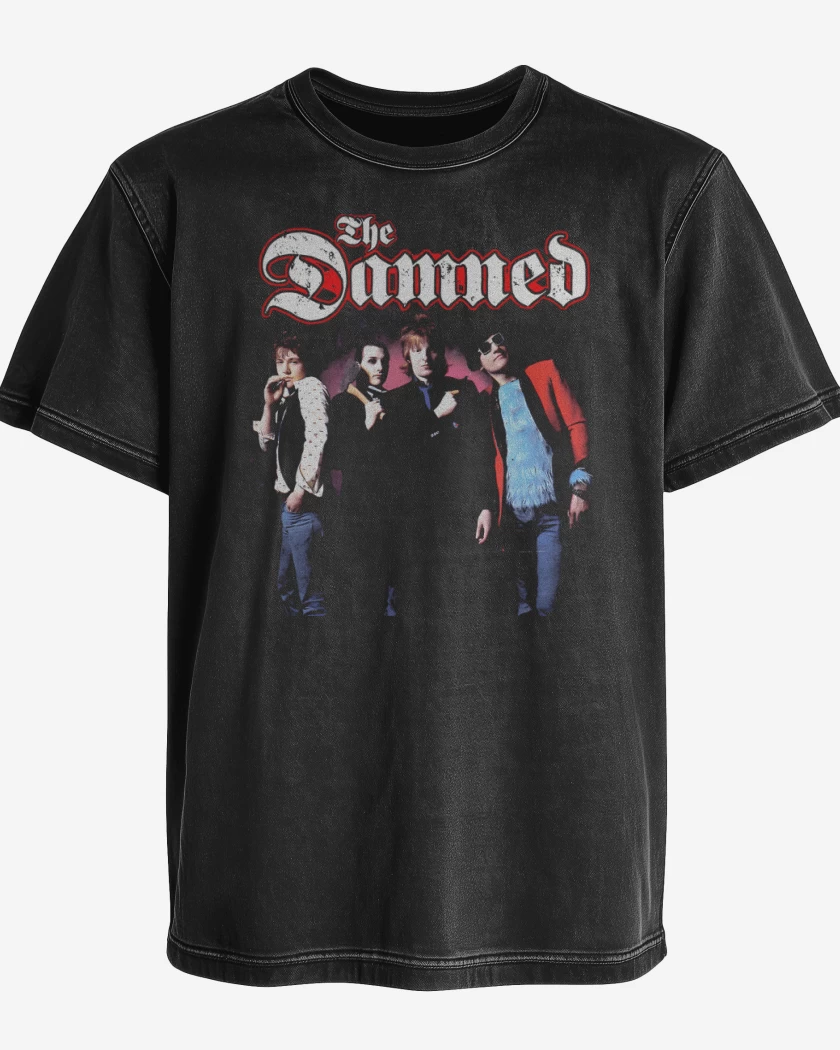 Polera desgastada The Damned Band