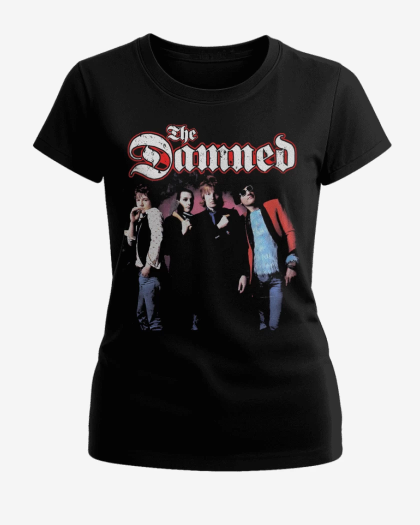 Polera de Mujer Negro de The Damned Band
