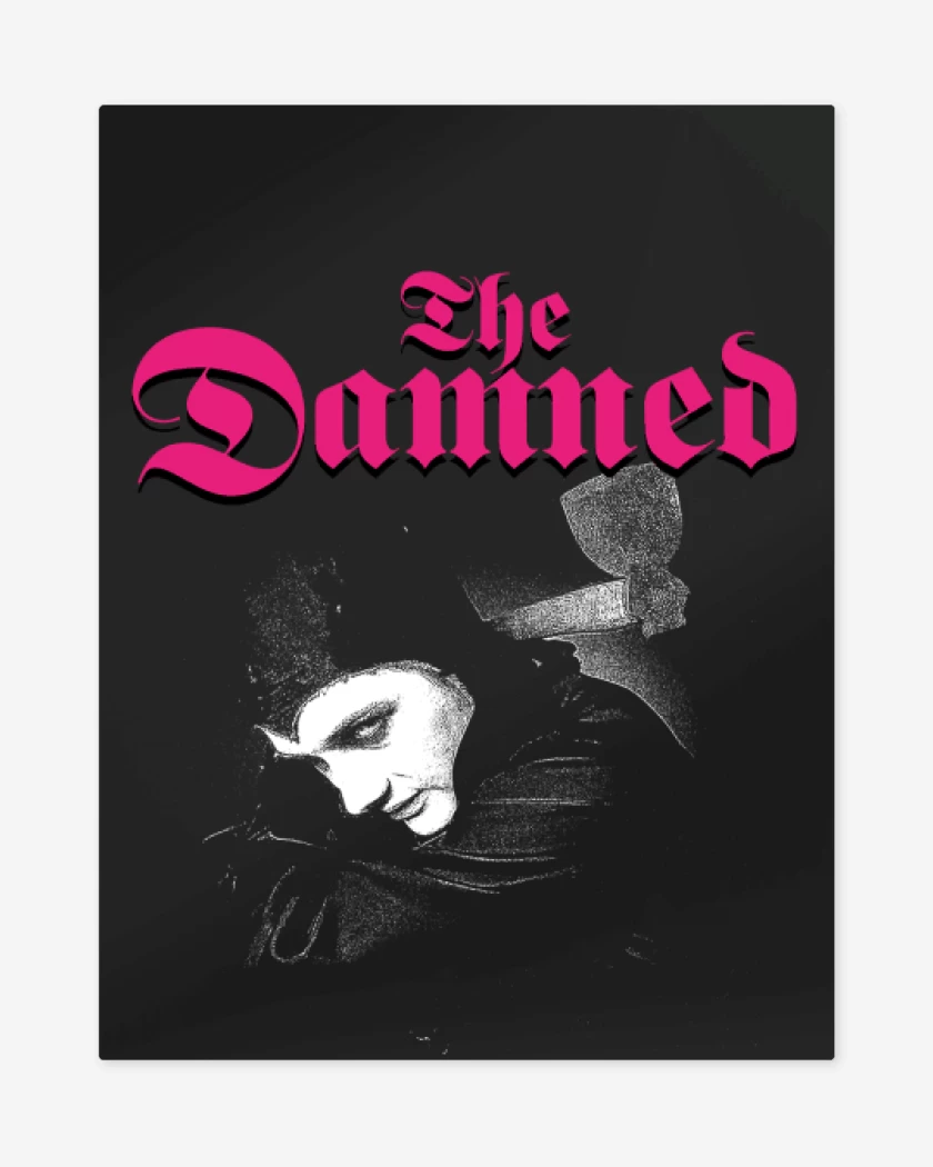 Print metalico The Damned Dave Vanian