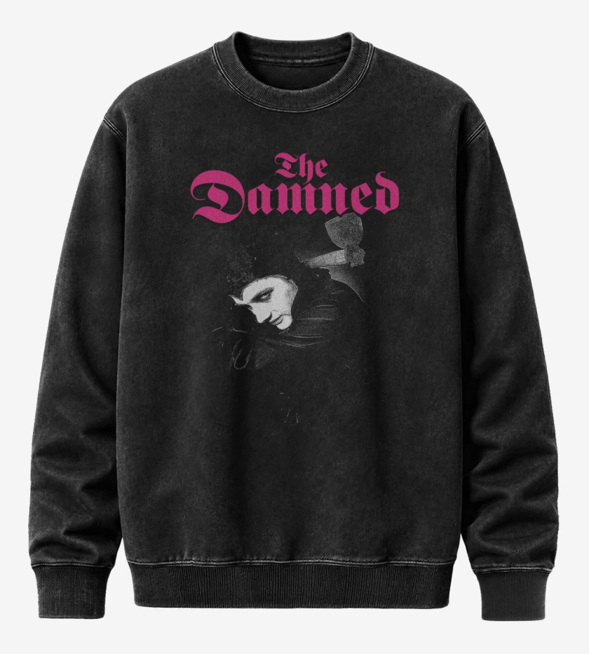 Poleron Polo Acid Wash Negro de The Damned Dave Vanian