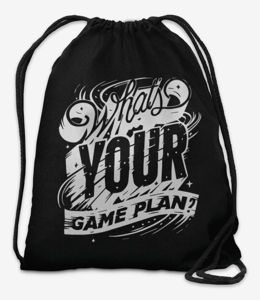 Mochila Negro de Whats your game plan