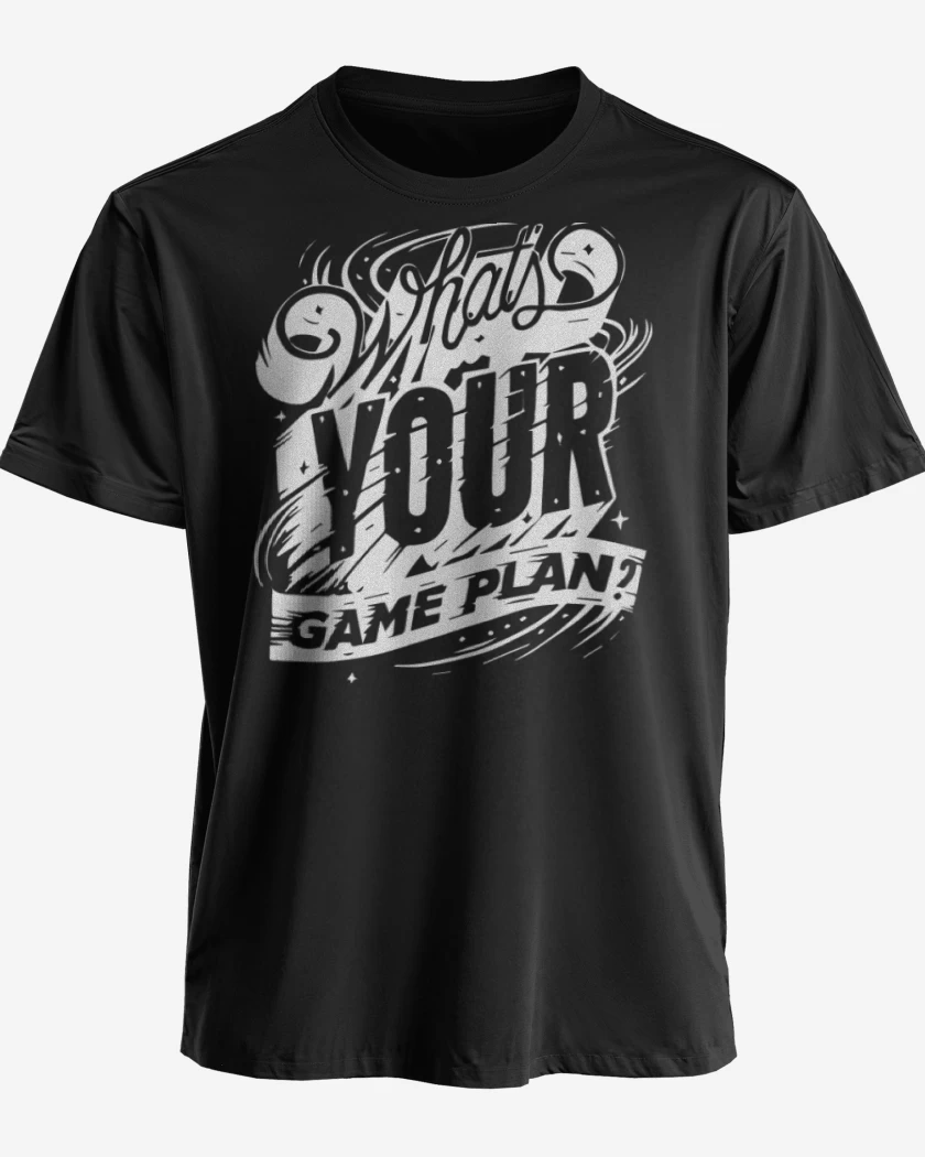 Polera premium Negro de Whats your game plan