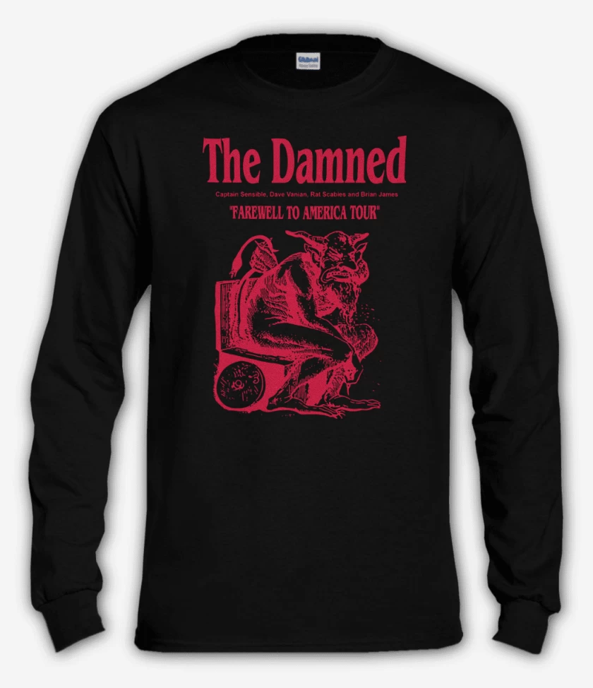 Polera manga larga The Damned Farewell To America