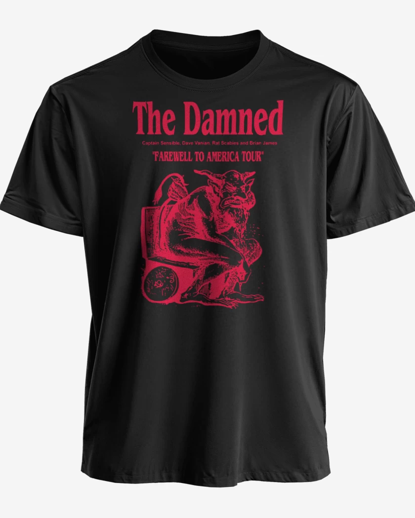 Polera premium Negro de The Damned Farewell To America