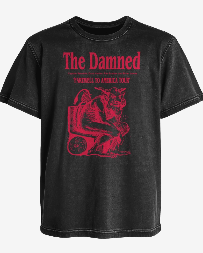 Polera desgastada The Damned Farewell To America