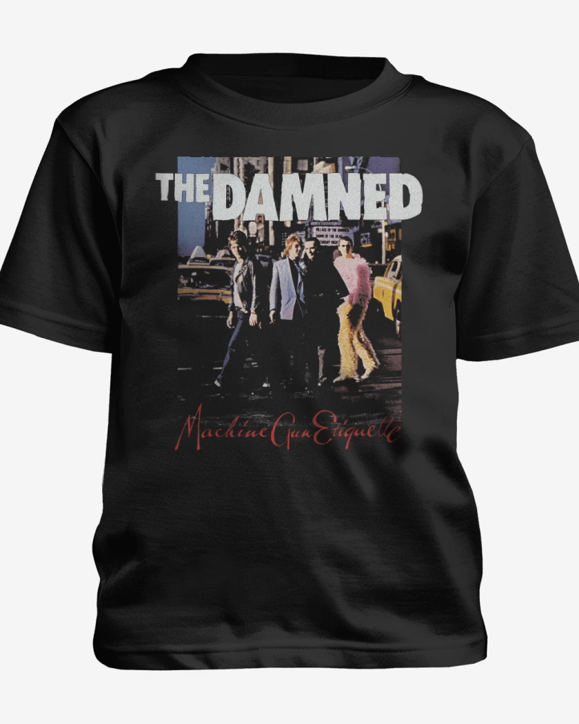Polera de niño Negro de The Damned Machine Gun Etiquette