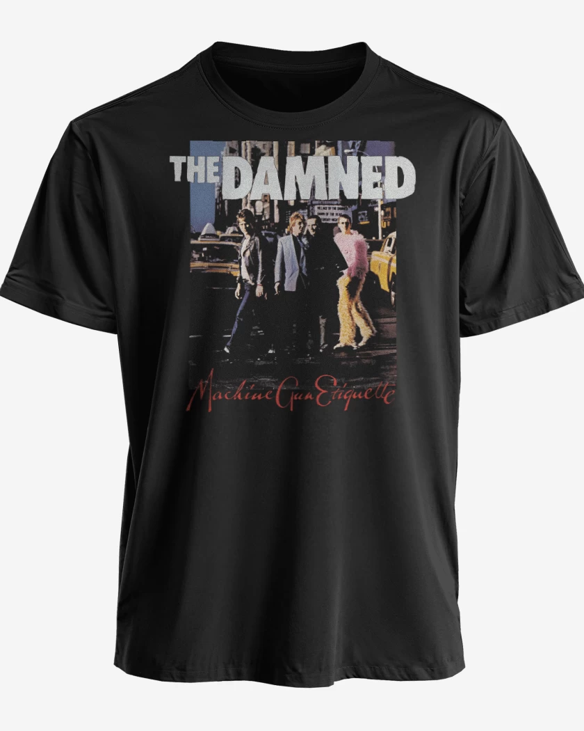 Polera premium Negro de The Damned Machine Gun Etiquette