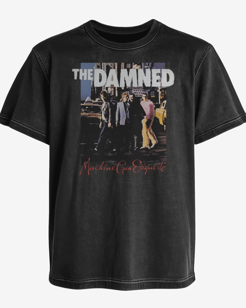 Polera desgastada The Damned Machine Gun Etiquette