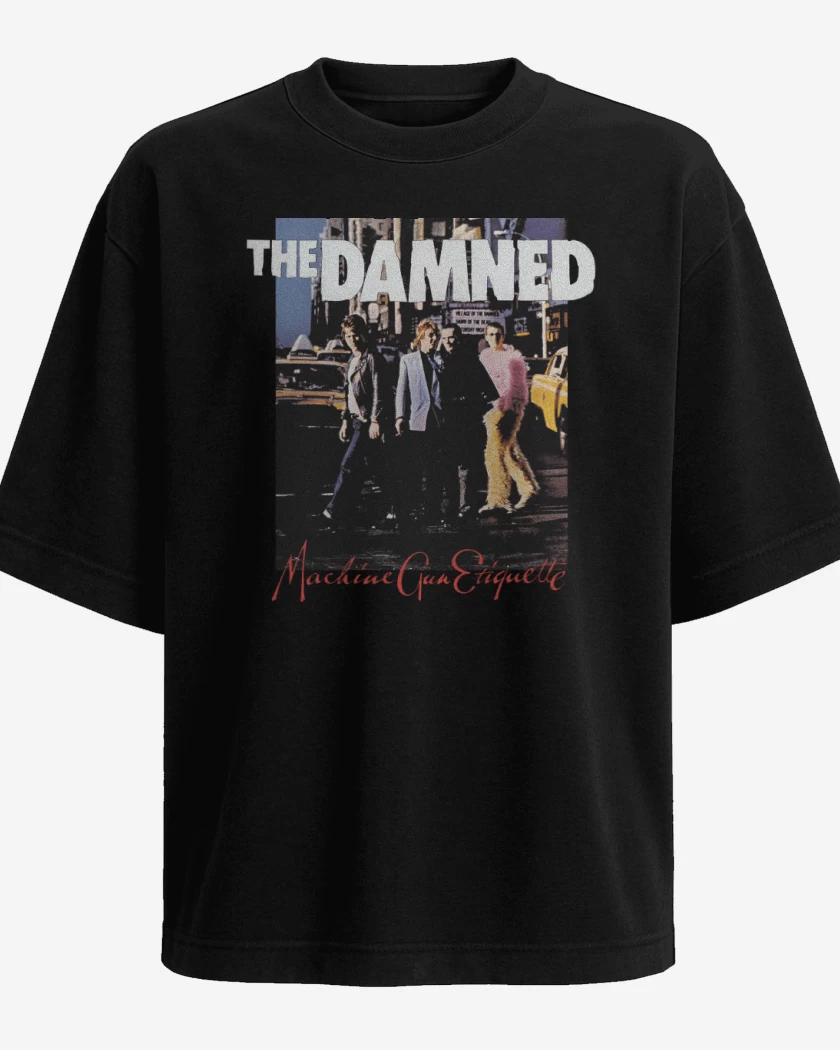 Polera Oversize The Damned Machine Gun Etiquette