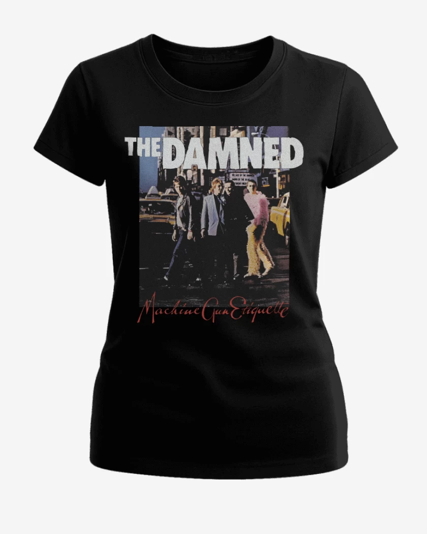 Polera de Mujer Negro de The Damned Machine Gun Etiquette