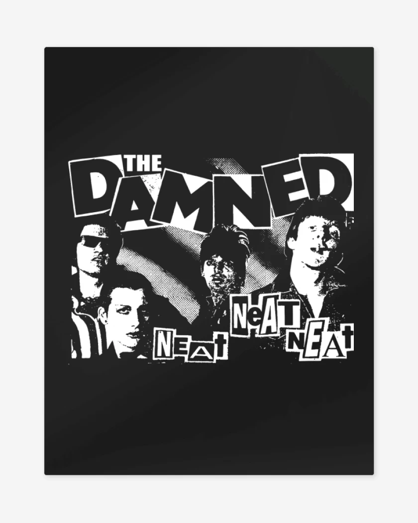Print metalico The Damned Neat Neat Neat