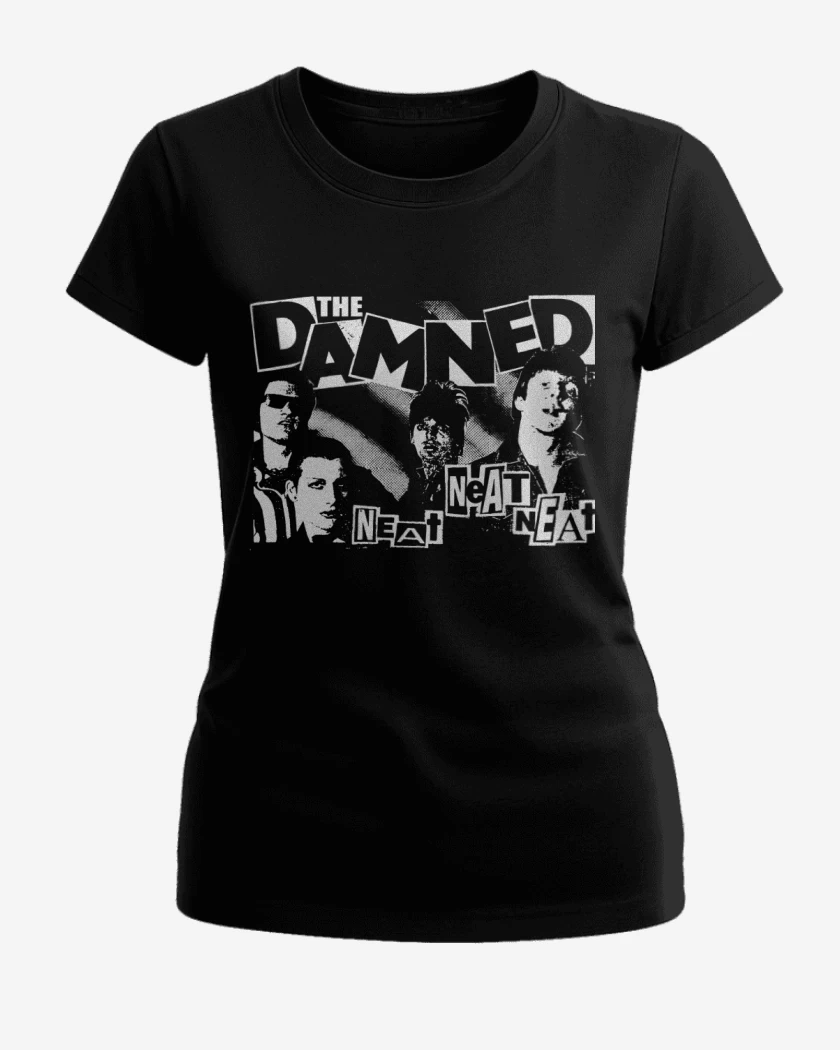 Polera de Mujer Negro de The Damned Neat Neat Neat