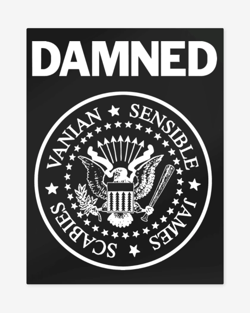 Print metalico THE DAMNED