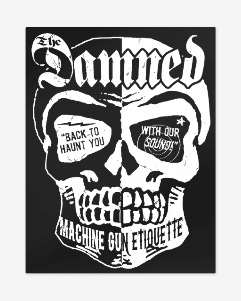 Print metalico The Damned Skull