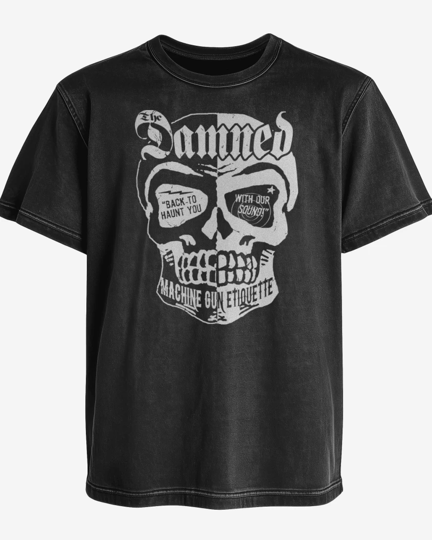 Polera desgastada The Damned Skull