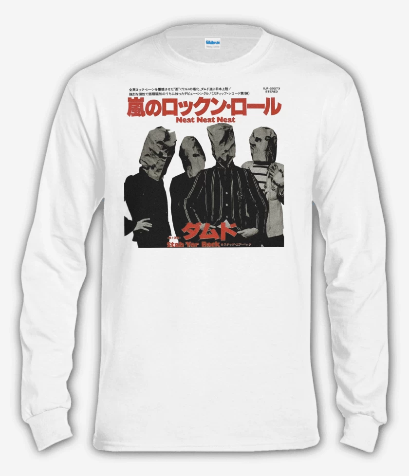 Polera manga larga Blanco de The Damned Neat JP