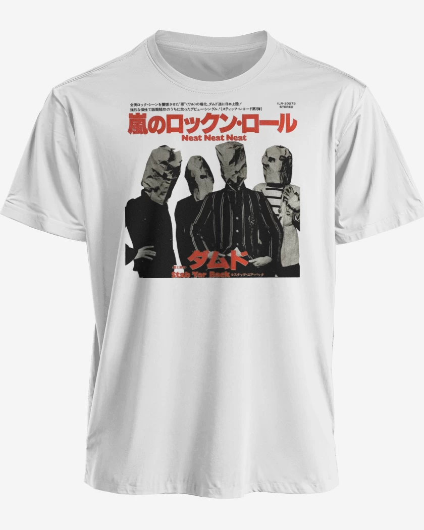 Polera premium Blanco de The Damned Neat JP