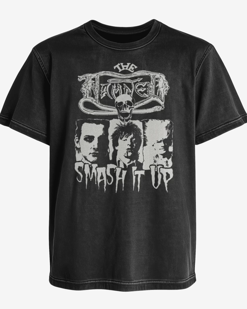 Polera desgastada Negro de The Damned Smash it Up