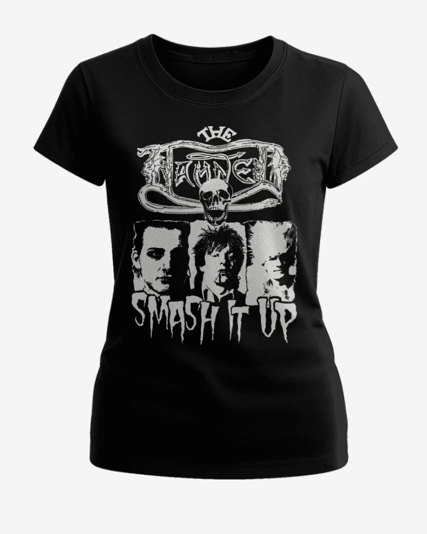 Polera de Mujer Negro de The Damned Smash it Up