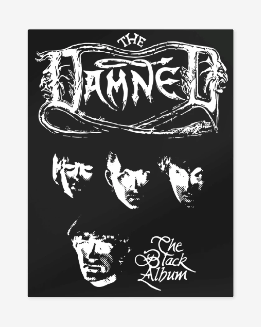 Print metalico The Damned The Black Album