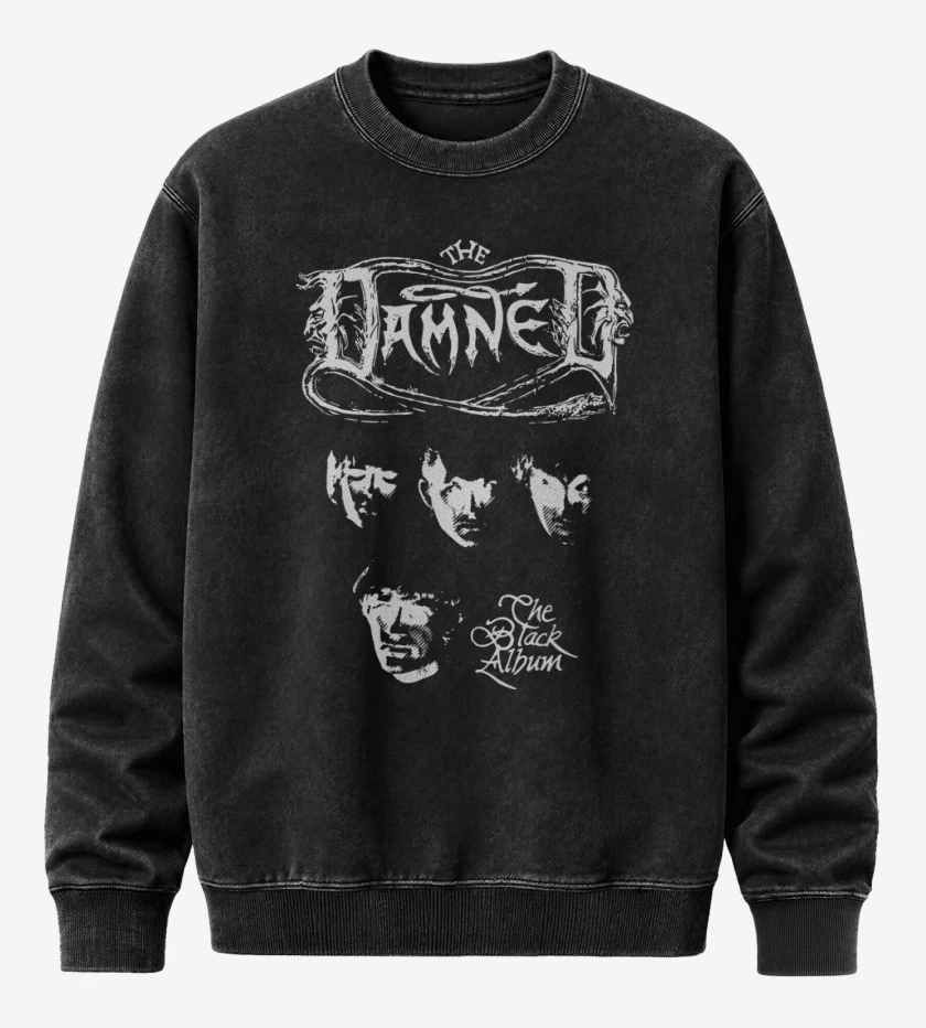 Poleron Polo Acid Wash Negro de The Damned The Black Album