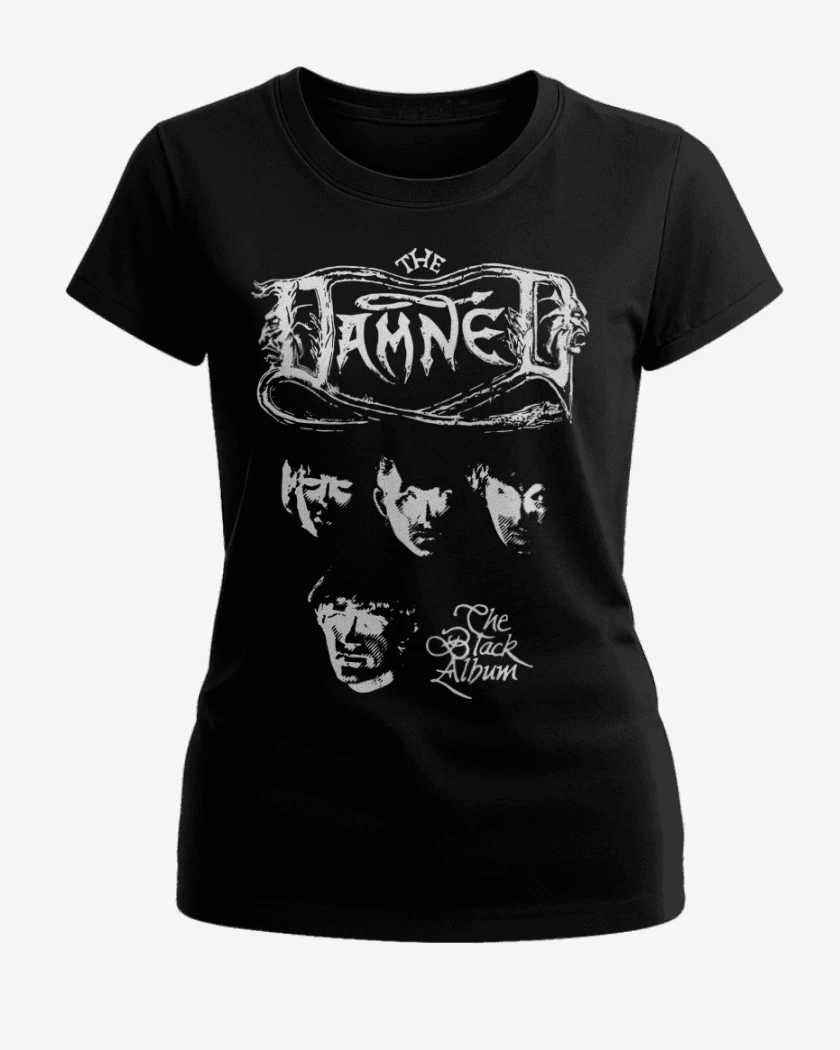 Polera de Mujer Negro de The Damned The Black Album