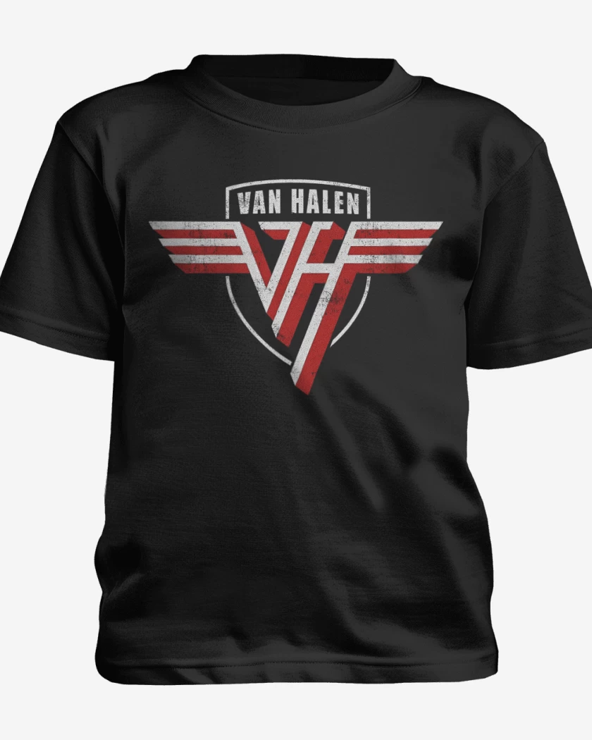 Polera de niño Negro de Van Halen Logo