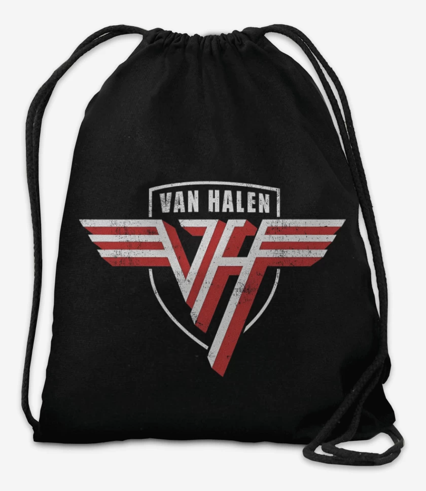 Mochila Negro de Van Halen Logo