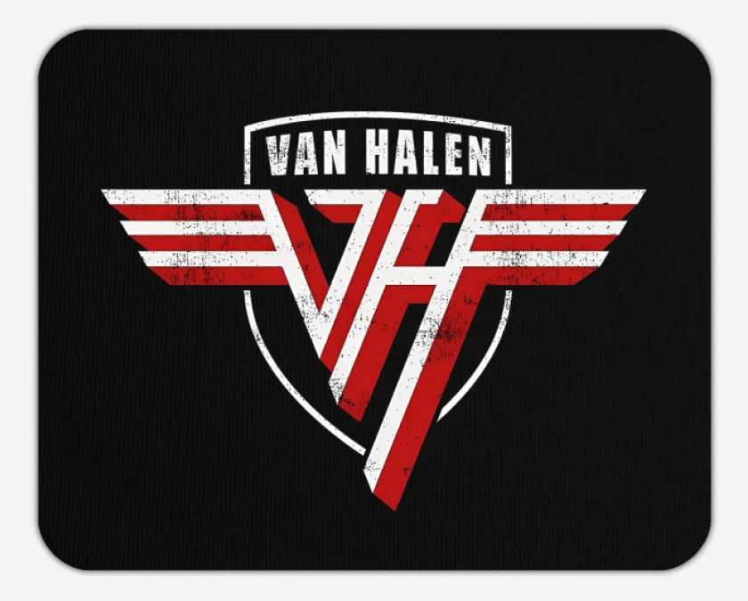 Mousepad Negro de Van Halen Logo
