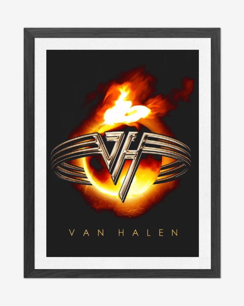 Cuadro decorativo Negro de Van Halen