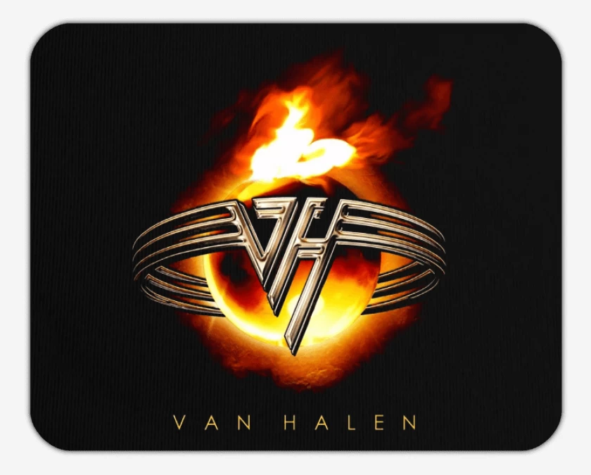 Mousepad Negro de Van Halen