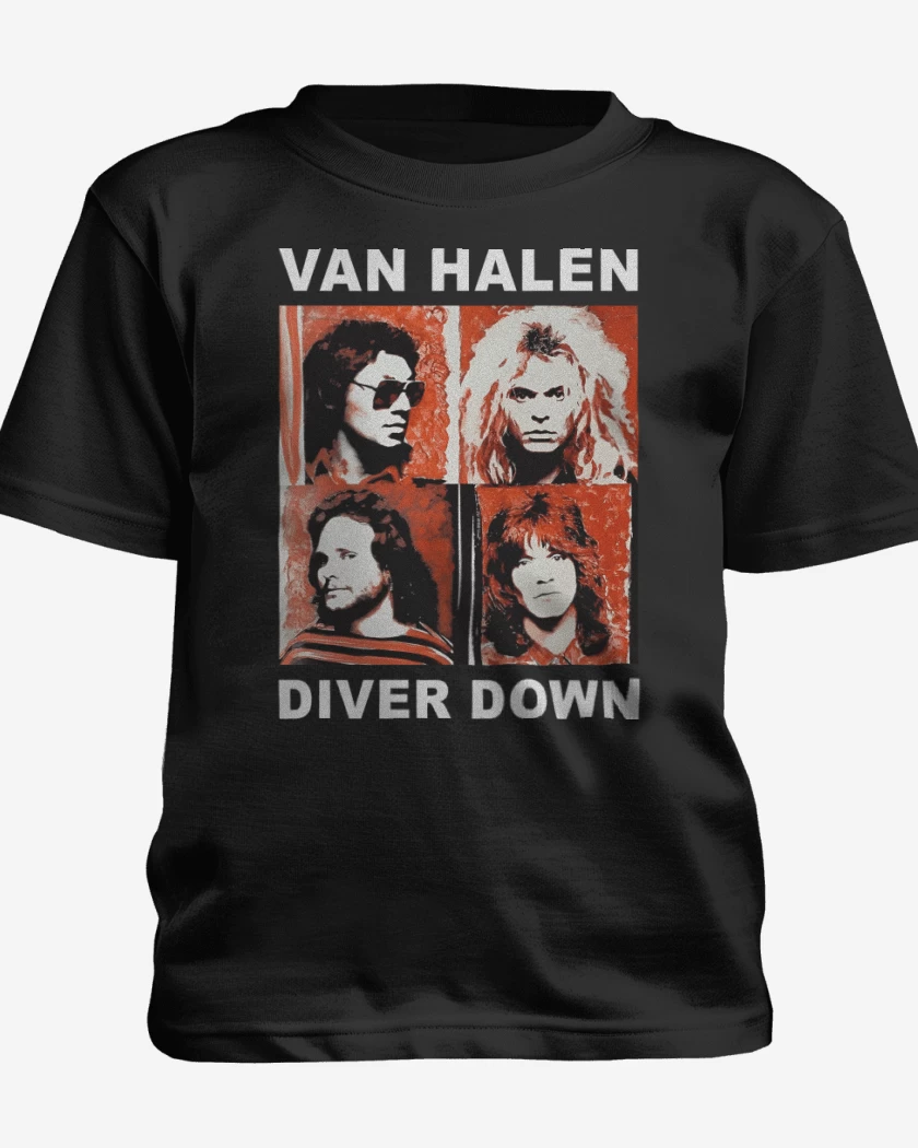 Polera de niño Negro de Van Halen Diver Down